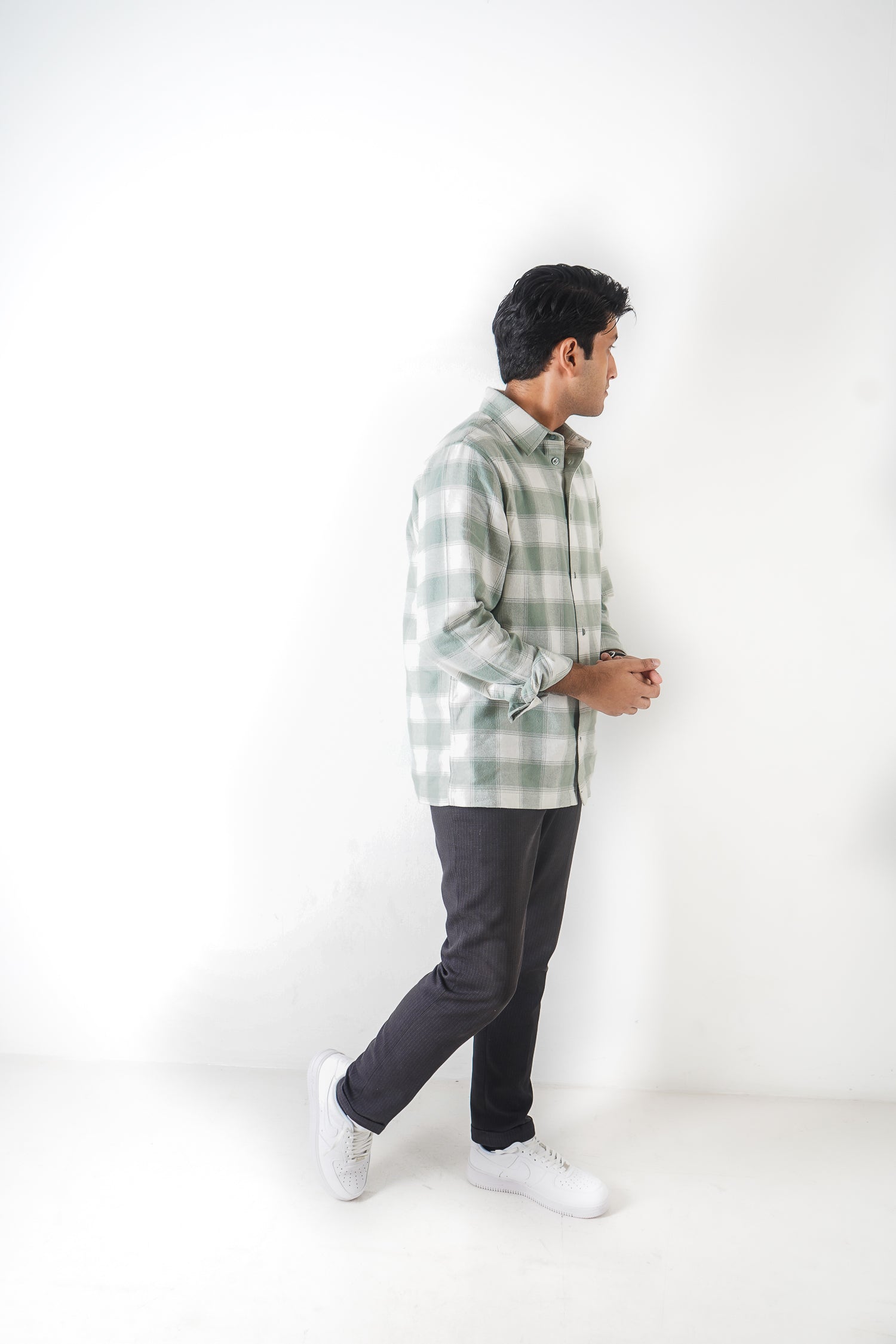 Flannel Shirt for Men - White & Pastel