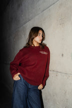 Copenhagen Crimson - FWP Scandi Academy Crew Knit Sweater - Unisex