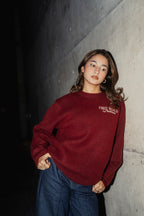 Copenhagen Crimson - FWP Scandi Academy Crew Knit Sweater - Unisex