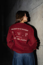 Copenhagen Crimson - FWP Scandi Academy Crew Knit Sweater - Unisex