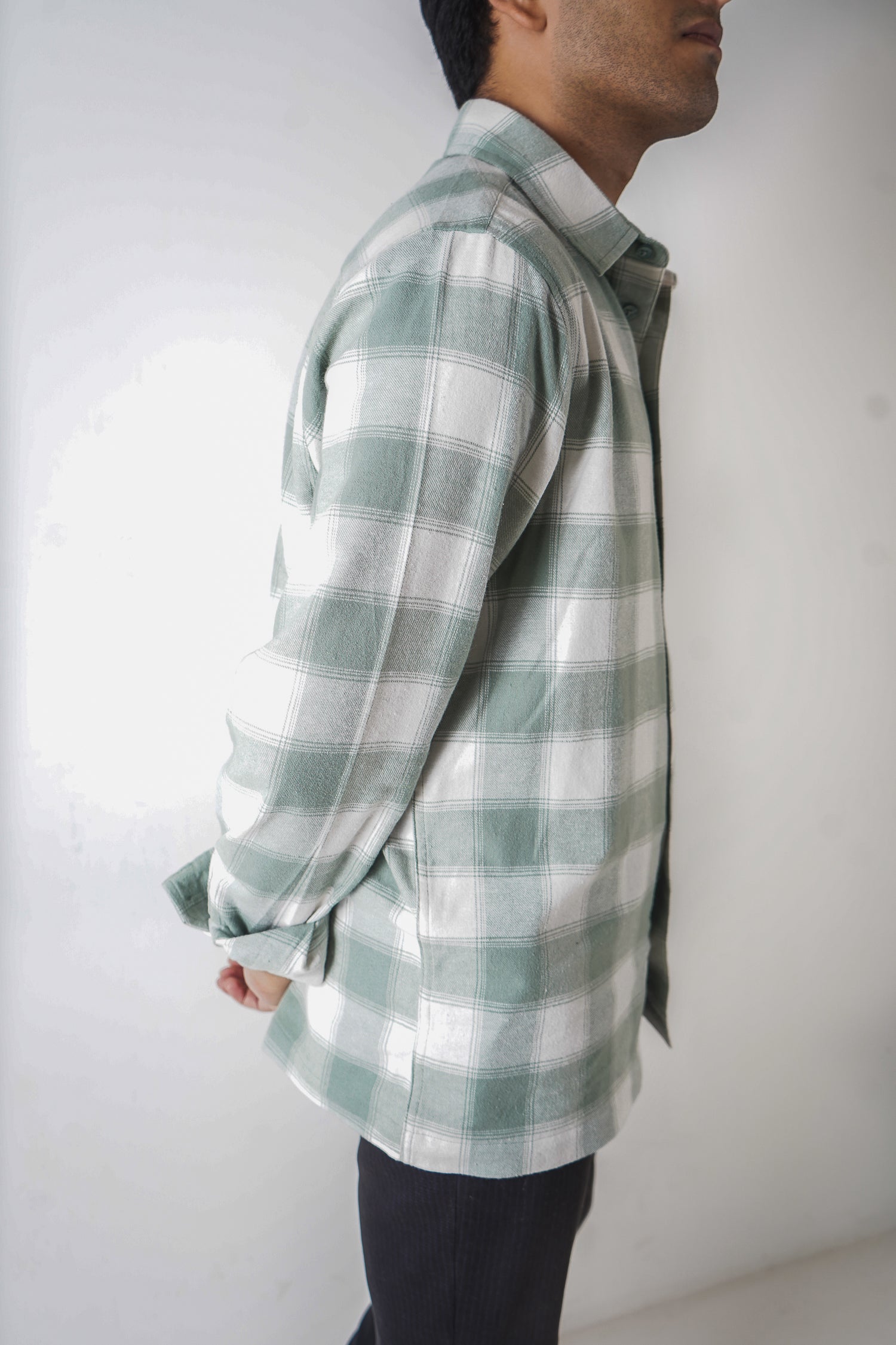 Flannel Shirt for Men - White & Pastel