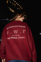 Copenhagen Crimson - FWP Scandi Academy Crew Knit Sweater - Unisex