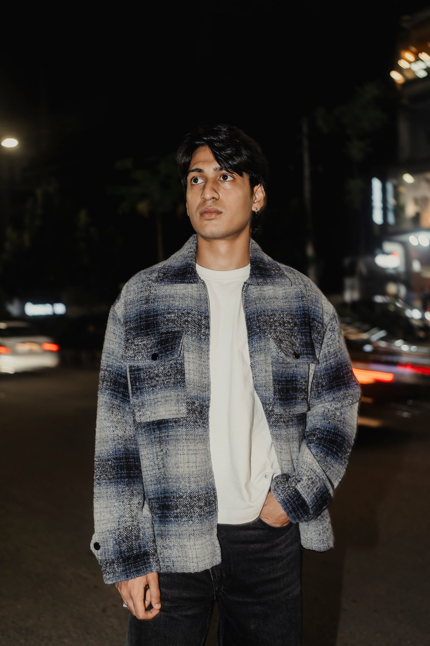 Reykjavík - Weave Textured Jacket For Men - Blue