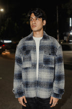 Reykjavík - Weave Textured Jacket For Men - Blue