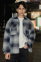 Reykjavík - Weave Textured Jacket For Men - Blue