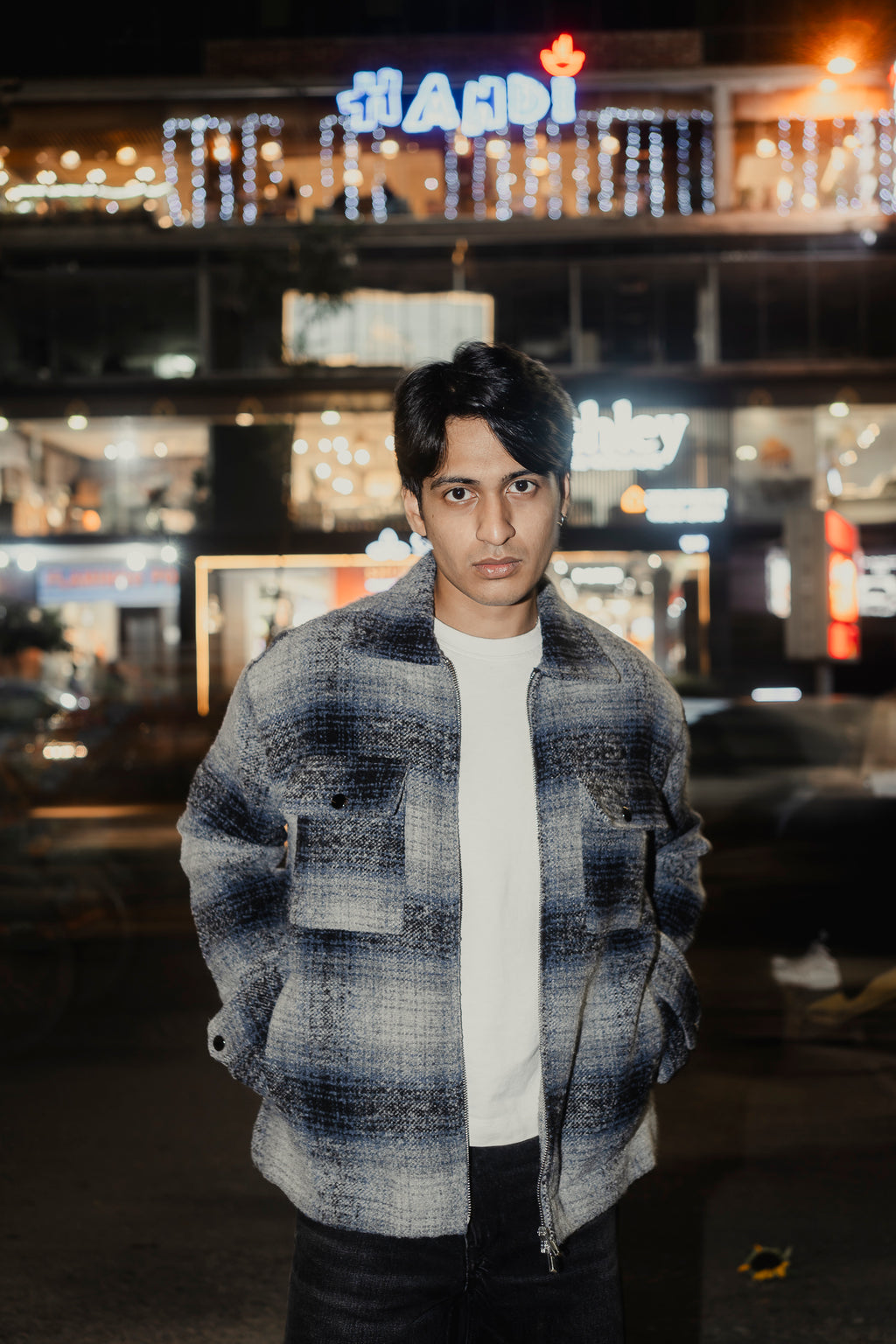 Reykjavík - Weave Textured Jacket For Men - Blue