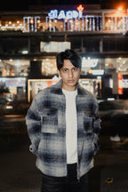 Reykjavík - Weave Textured Jacket For Men - Blue