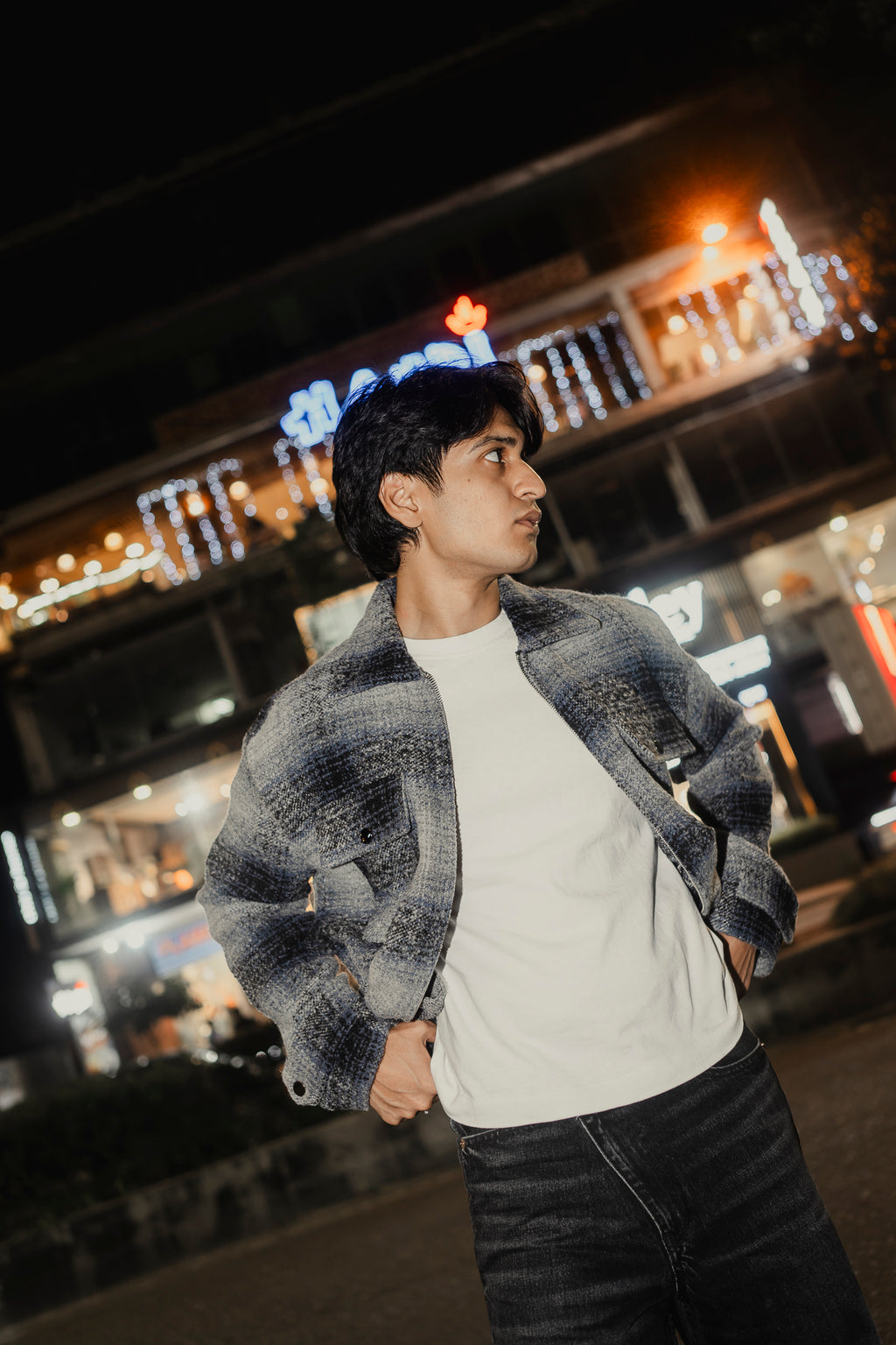 Reykjavík - Weave Textured Jacket For Men - Blue