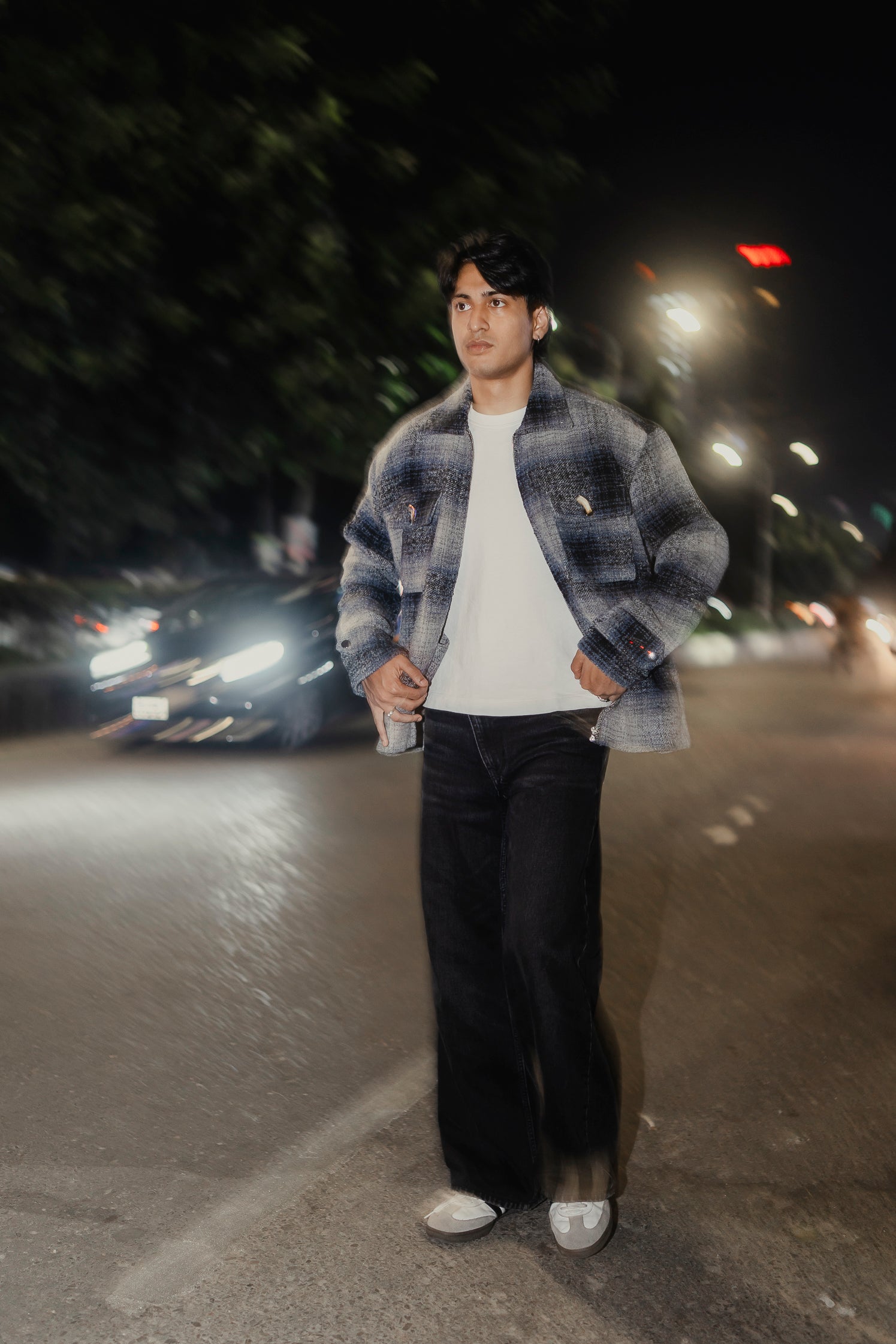 Reykjavík - Weave Textured Jacket For Men - Blue