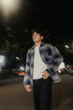 Reykjavík - Weave Textured Jacket For Men - Blue