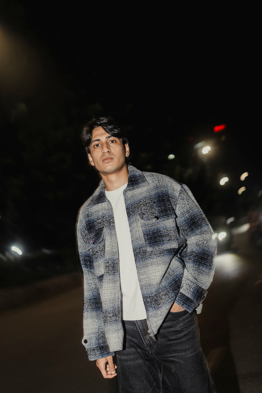 Reykjavík - Weave Textured Jacket For Men - Blue