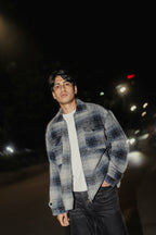 Reykjavík - Weave Textured Jacket For Men - Blue