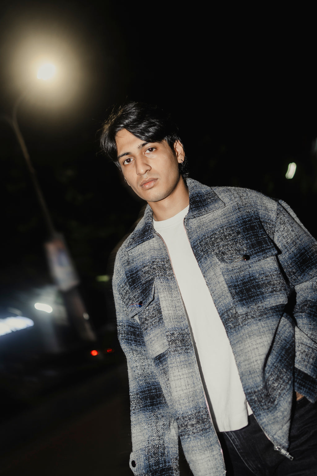 Reykjavík - Weave Textured Jacket For Men - Blue