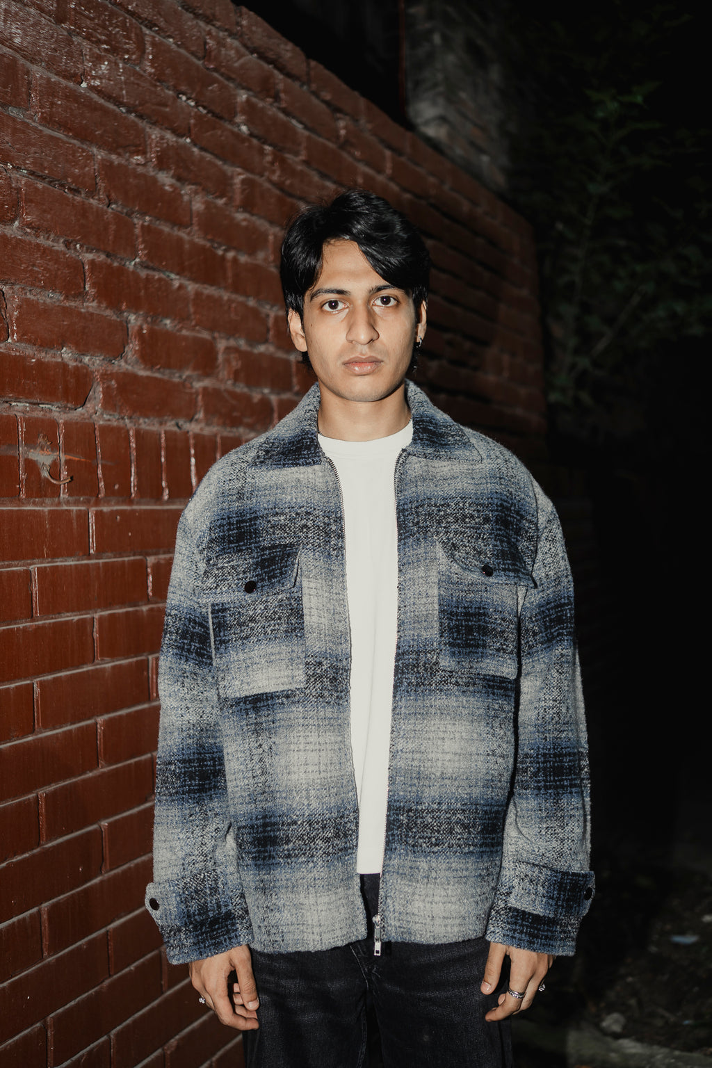 Reykjavík - Weave Textured Jacket For Men - Blue