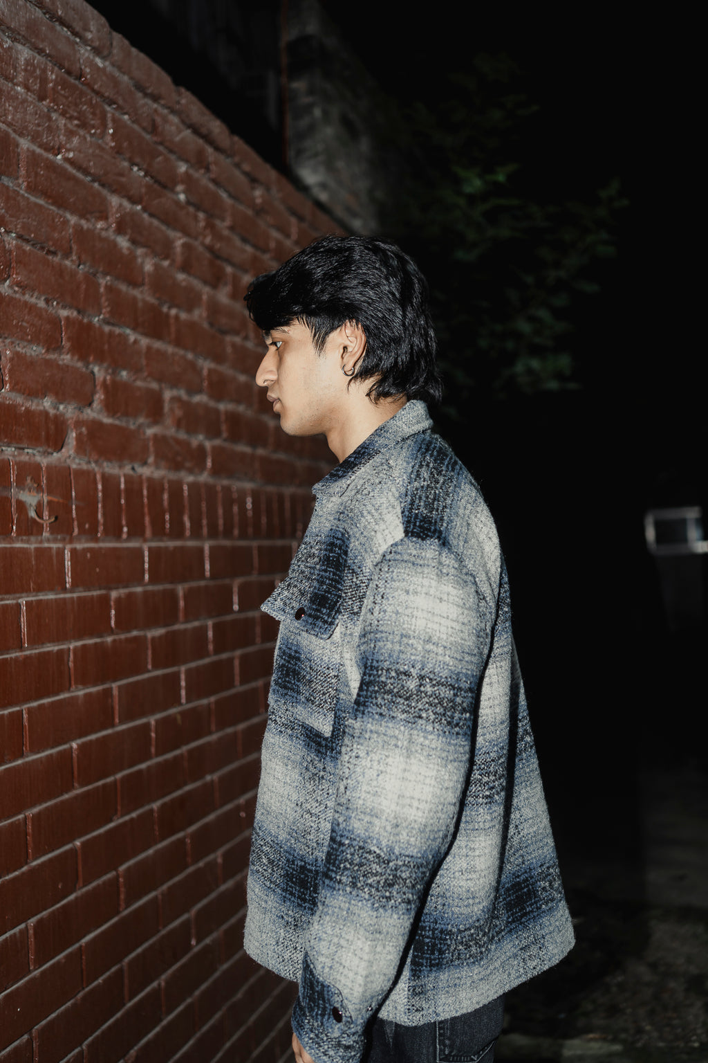 Reykjavík - Weave Textured Jacket For Men - Blue