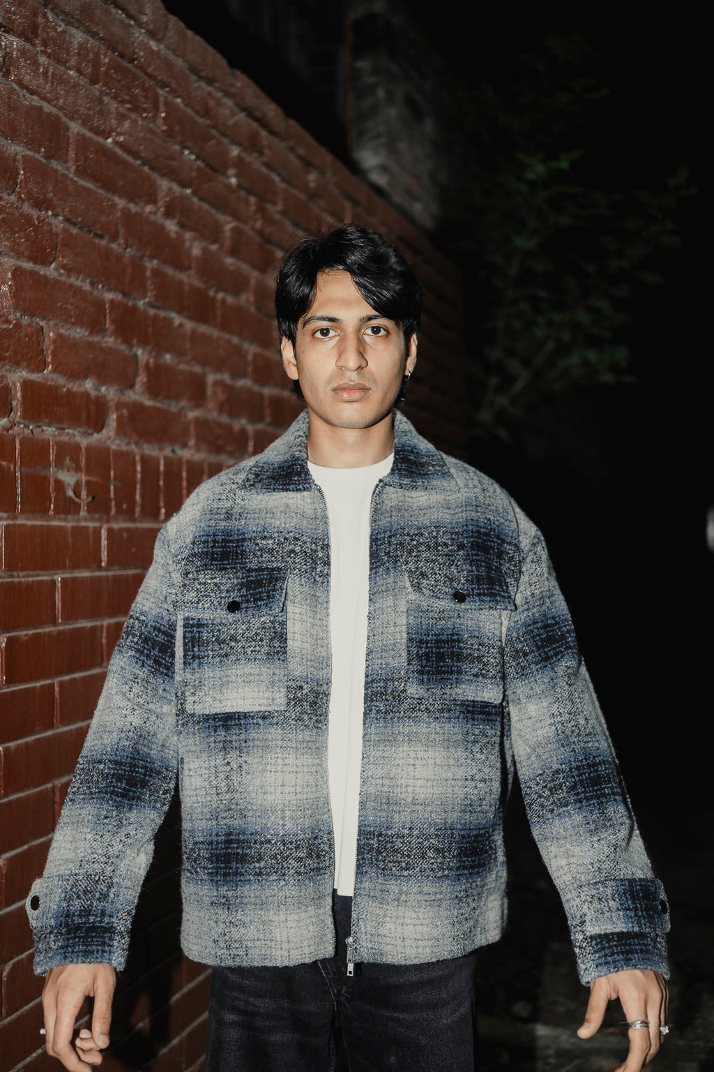 Reykjavík - Weave Textured Jacket For Men - Blue