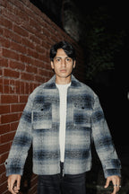 Reykjavík - Weave Textured Jacket For Men - Blue