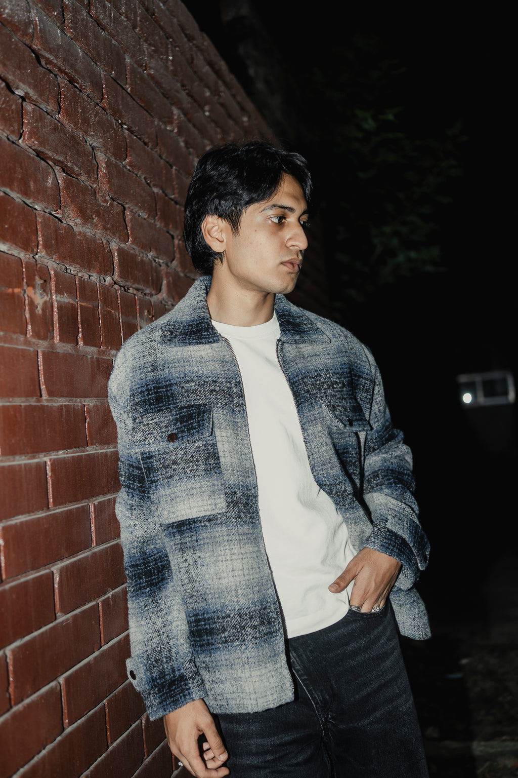 Reykjavík - Weave Textured Jacket For Men - Blue