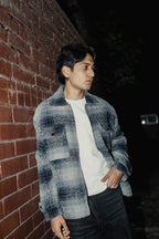 Reykjavík - Weave Textured Jacket For Men - Blue