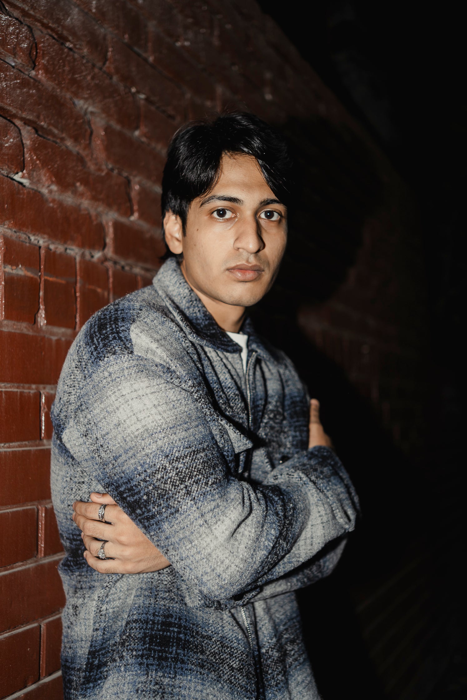 Reykjavík - Weave Textured Jacket For Men - Blue