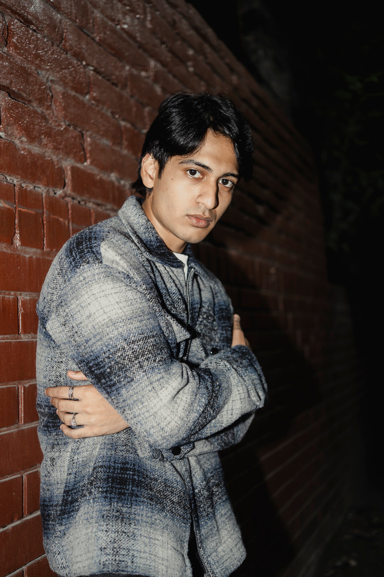 Reykjavík - Weave Textured Jacket For Men - Blue