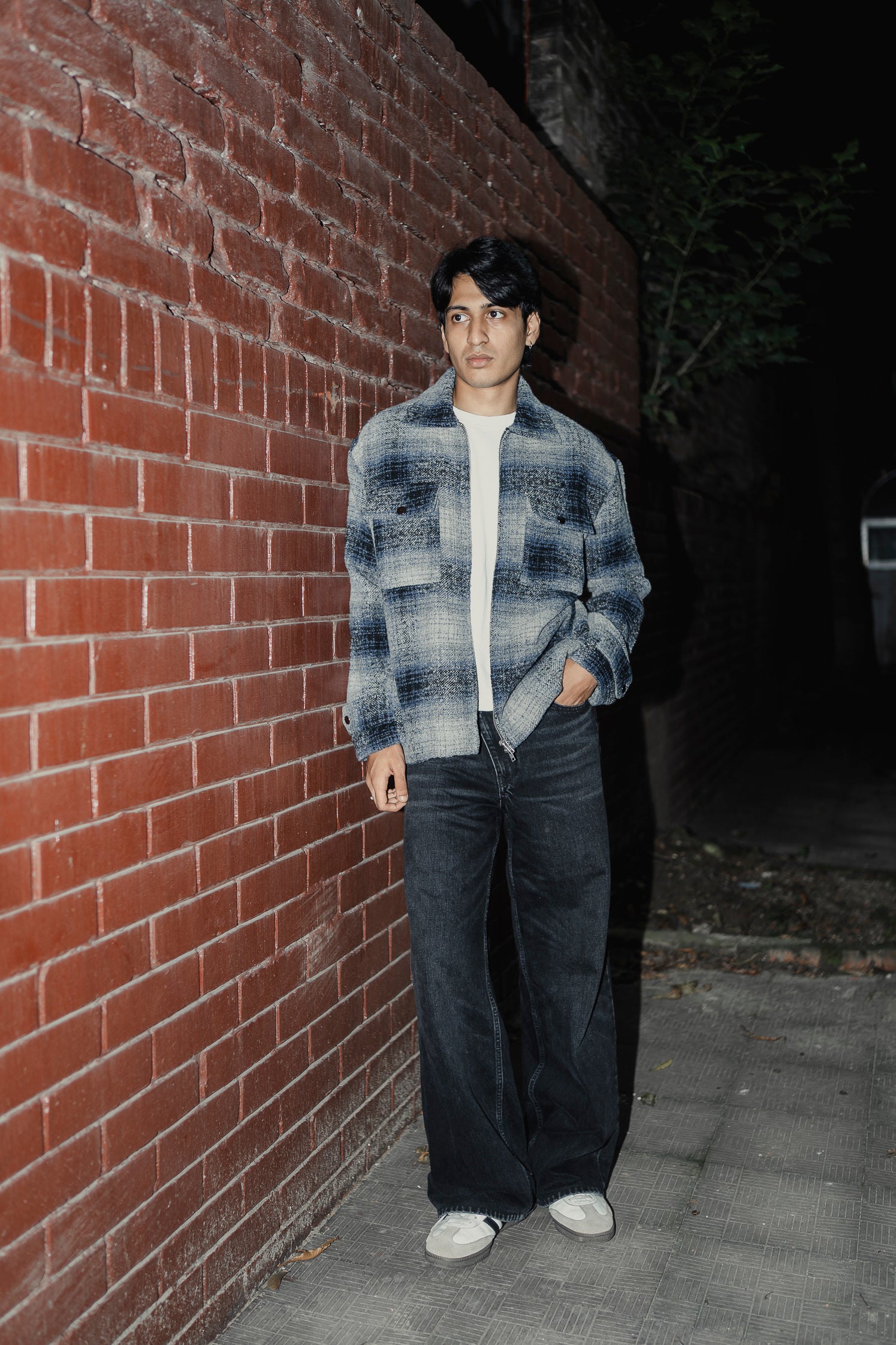 Reykjavík - Weave Textured Jacket For Men - Blue