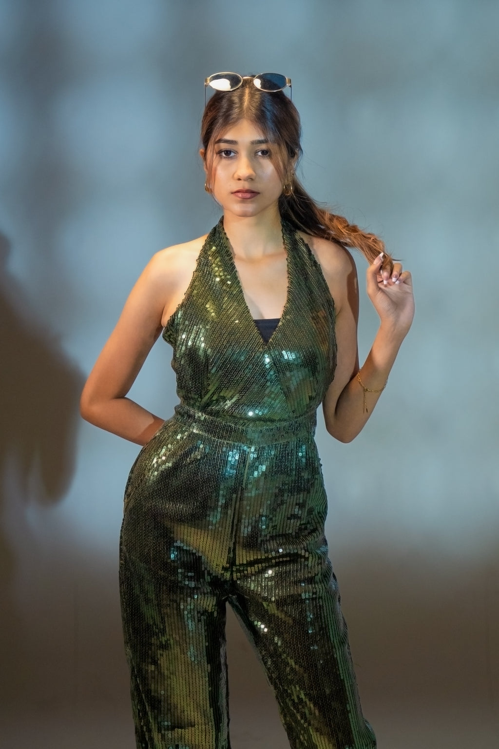 Aria - Shimmering Sequin Jumpsuit