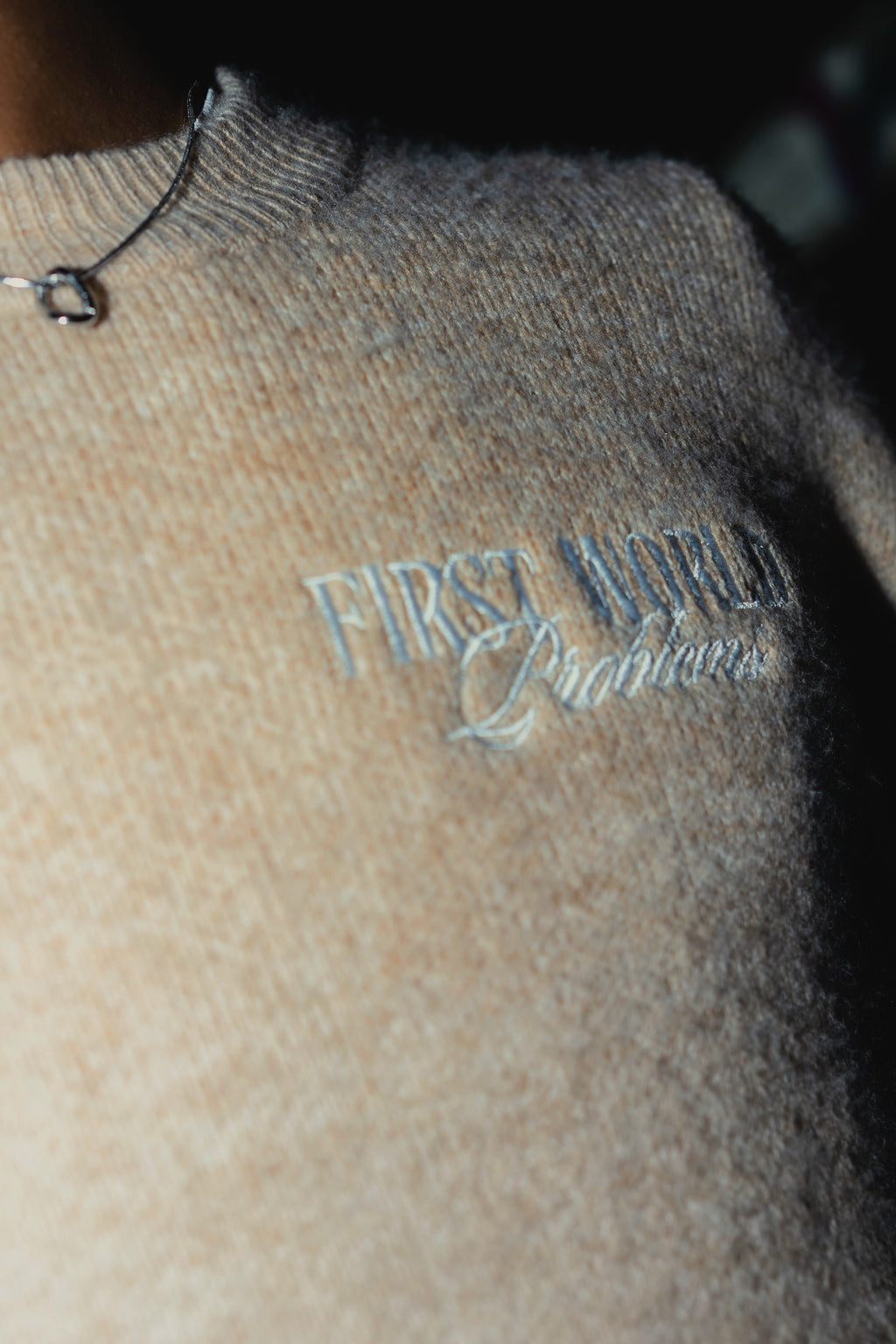 Stockholm Beige - FWP Scandi Academy Crew Knit Sweater - Unisex