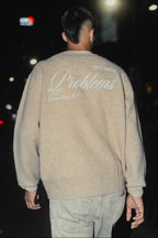 Lightweight Stockholm Beige - FWP Scandi Academy Crew Knit Sweater For Men