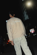 Lightweight Stockholm Beige - FWP Scandi Academy Crew Knit Sweater For Men