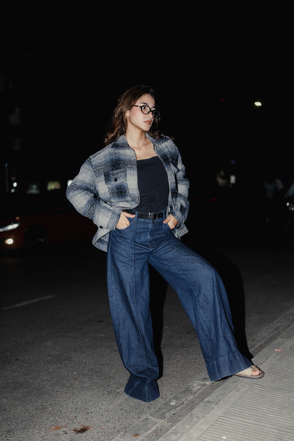 Reykjavík - Weave Textured Jacket For Unisex- Blue