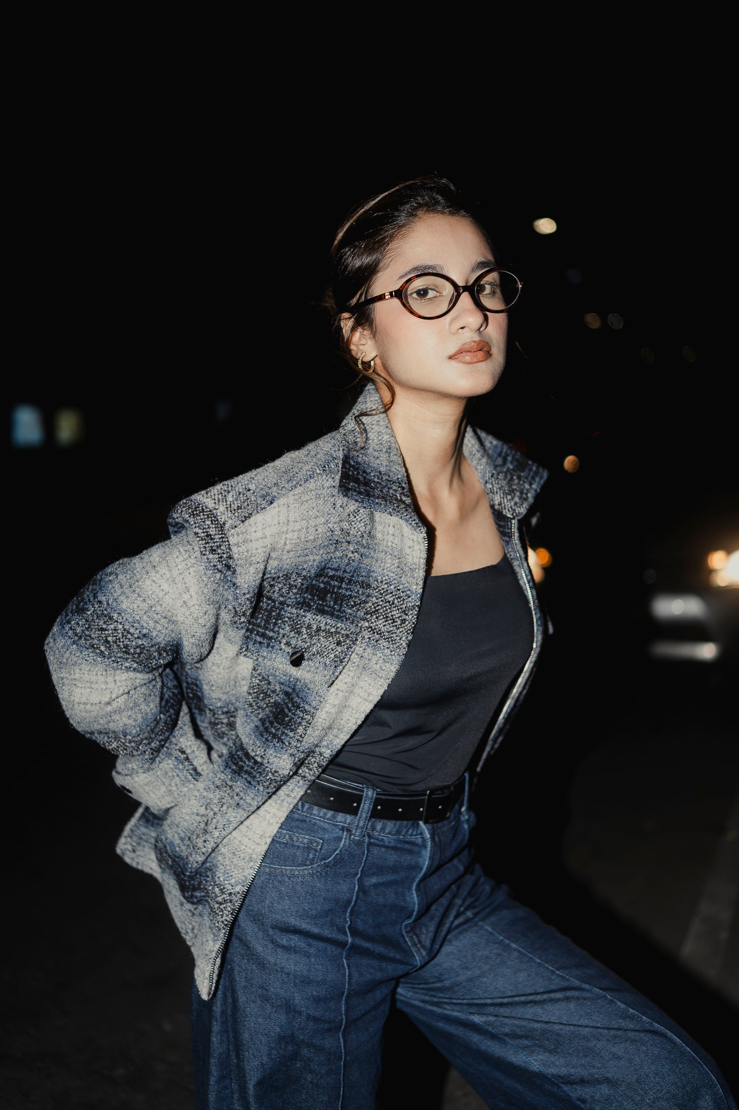 Reykjavík - Weave Textured Jacket For Unisex- Blue