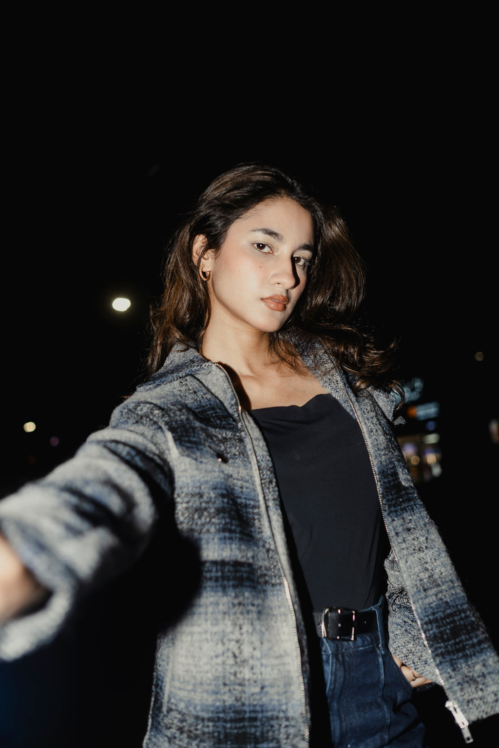 Reykjavík - Weave Textured Jacket For Unisex- Blue