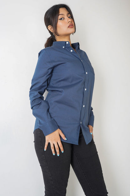 Oxford Shirt - Uninhibited - Unisex - Navy