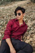 Oxford Shirt for Men - Maroon