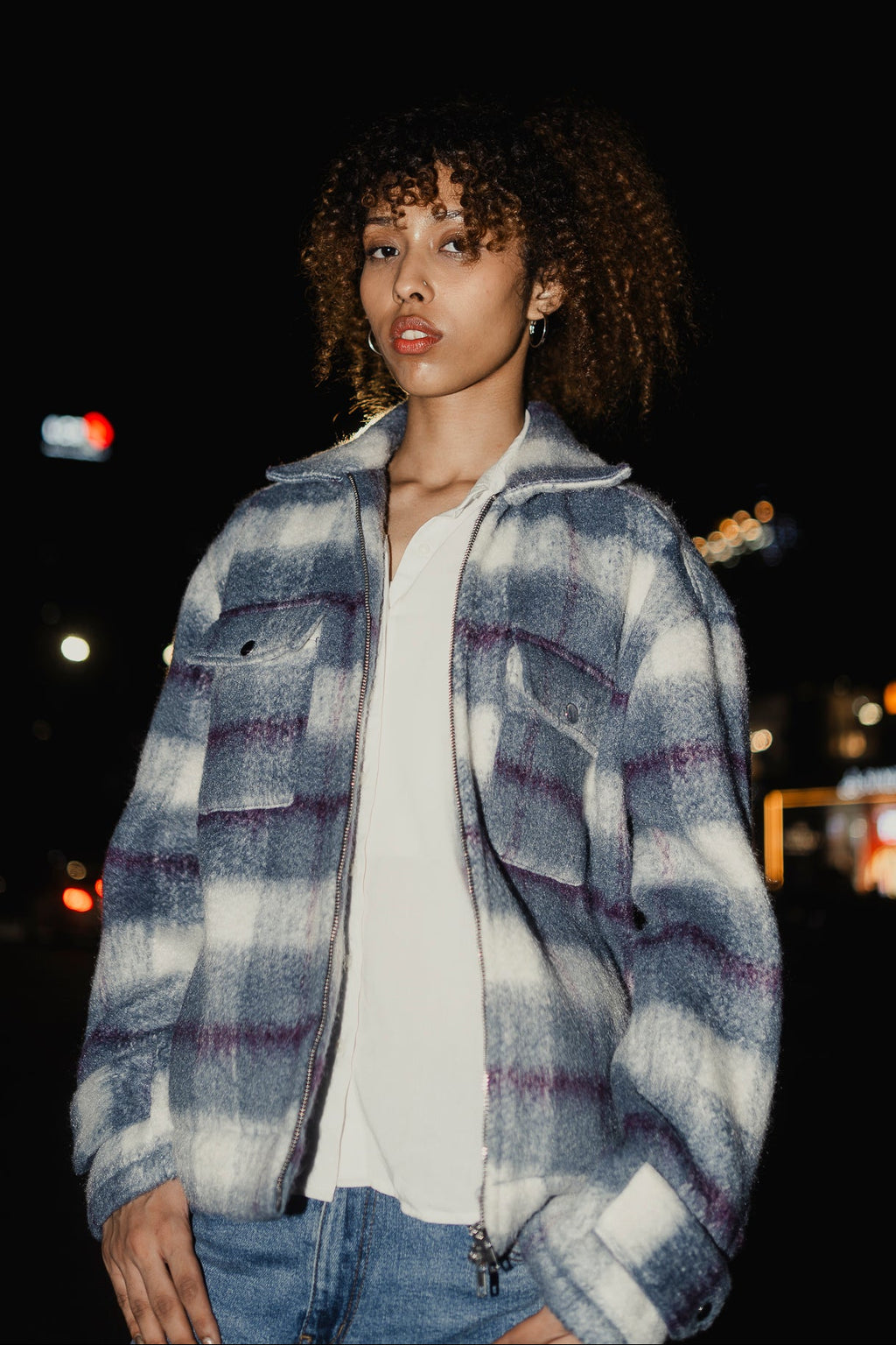 Oslo - Soft Brushed Jacket For Unisex- Blue