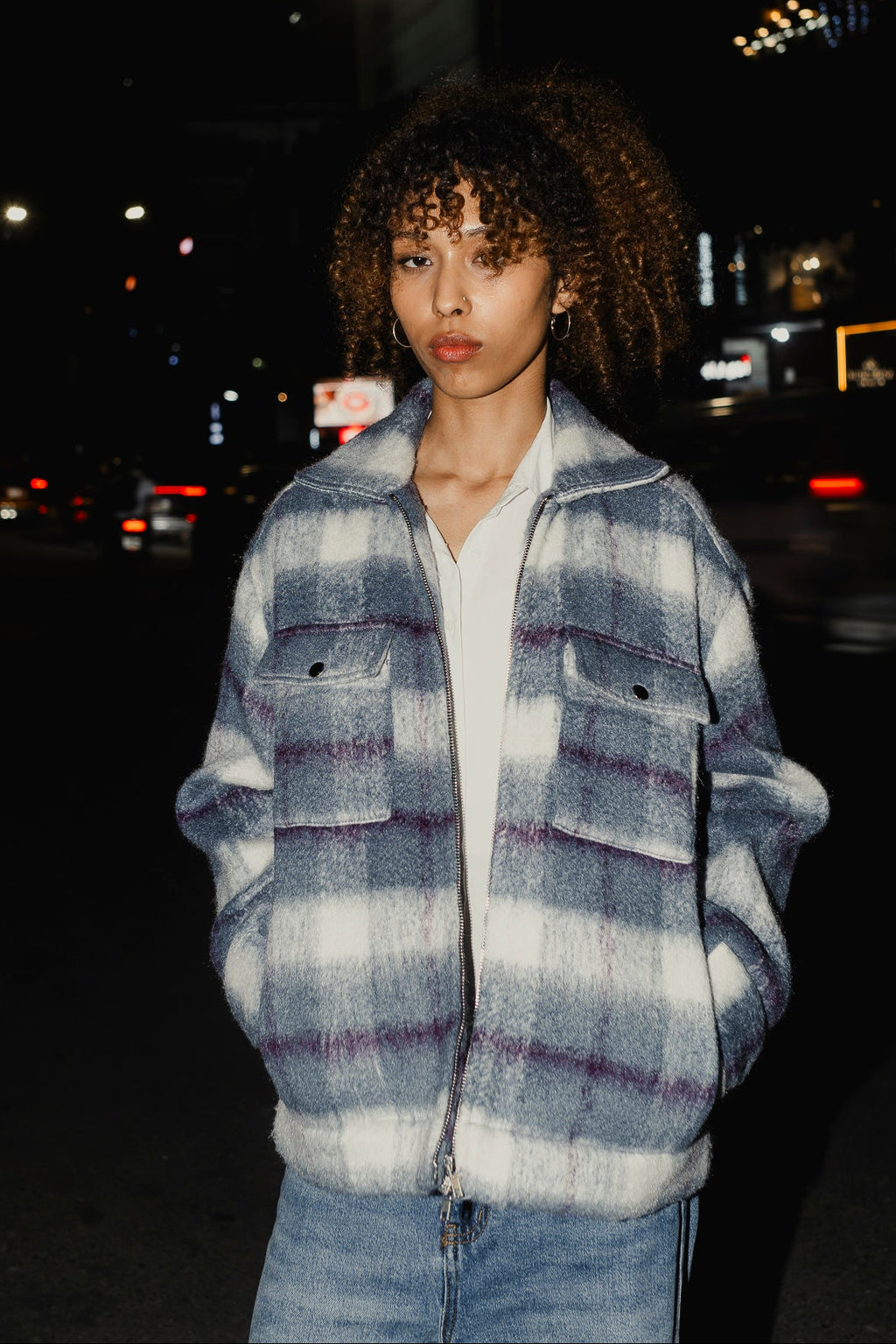 Oslo - Soft Brushed Jacket For Unisex- Blue