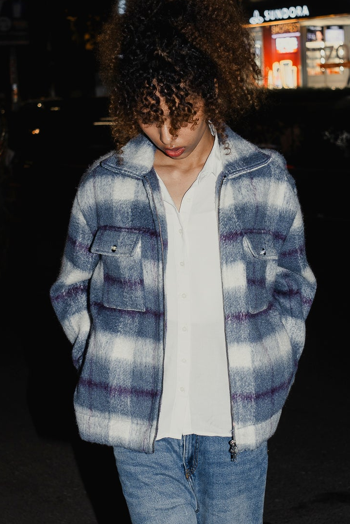 Oslo - Soft Brushed Jacket - Unisex- Blue