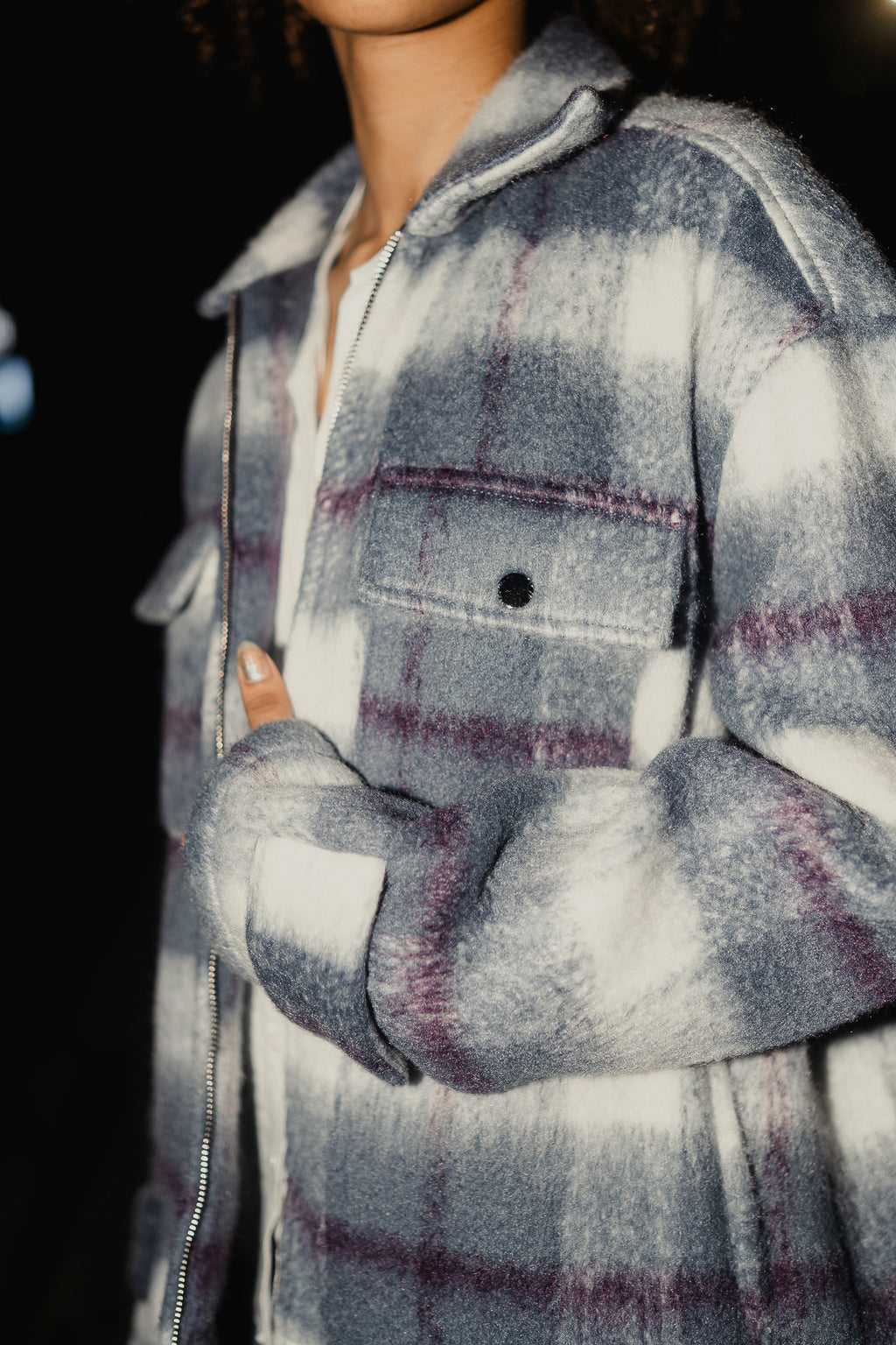 Oslo - Soft Brushed Jacket For Unisex- Blue