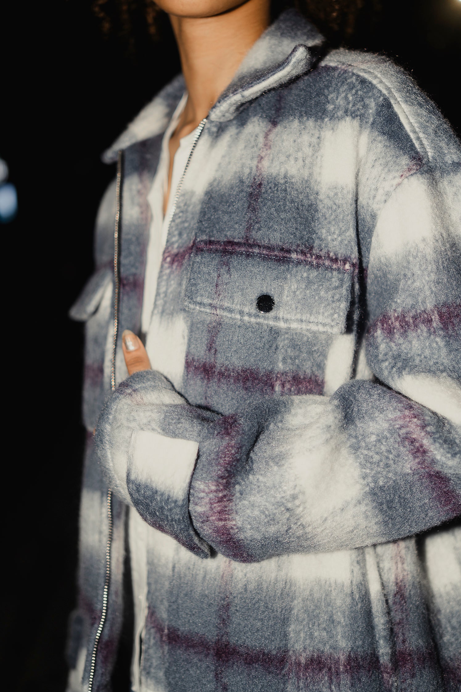 Oslo - Soft Brushed Jacket For Unisex- Blue