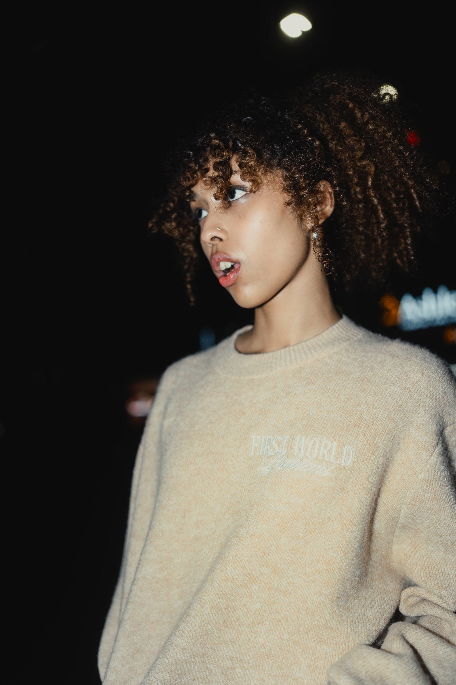 Stockholm Beige - FWP Scandi Academy Crew Knit Sweater - Unisex