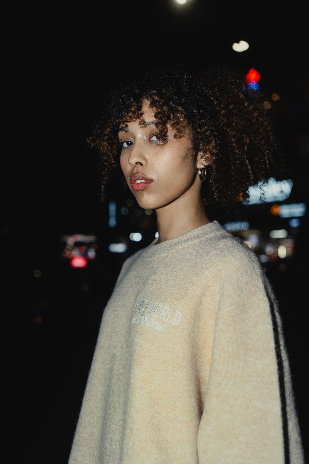 Stockholm Beige - FWP Scandi Academy Crew Knit Sweater - Unisex