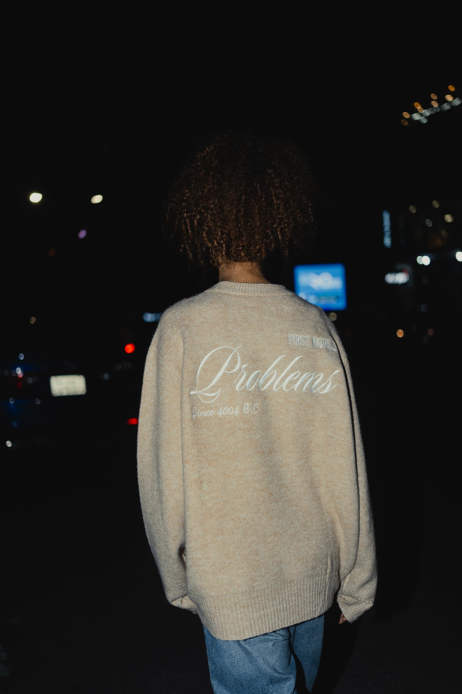 Stockholm Beige - FWP Scandi Academy Crew Knit Sweater - Unisex