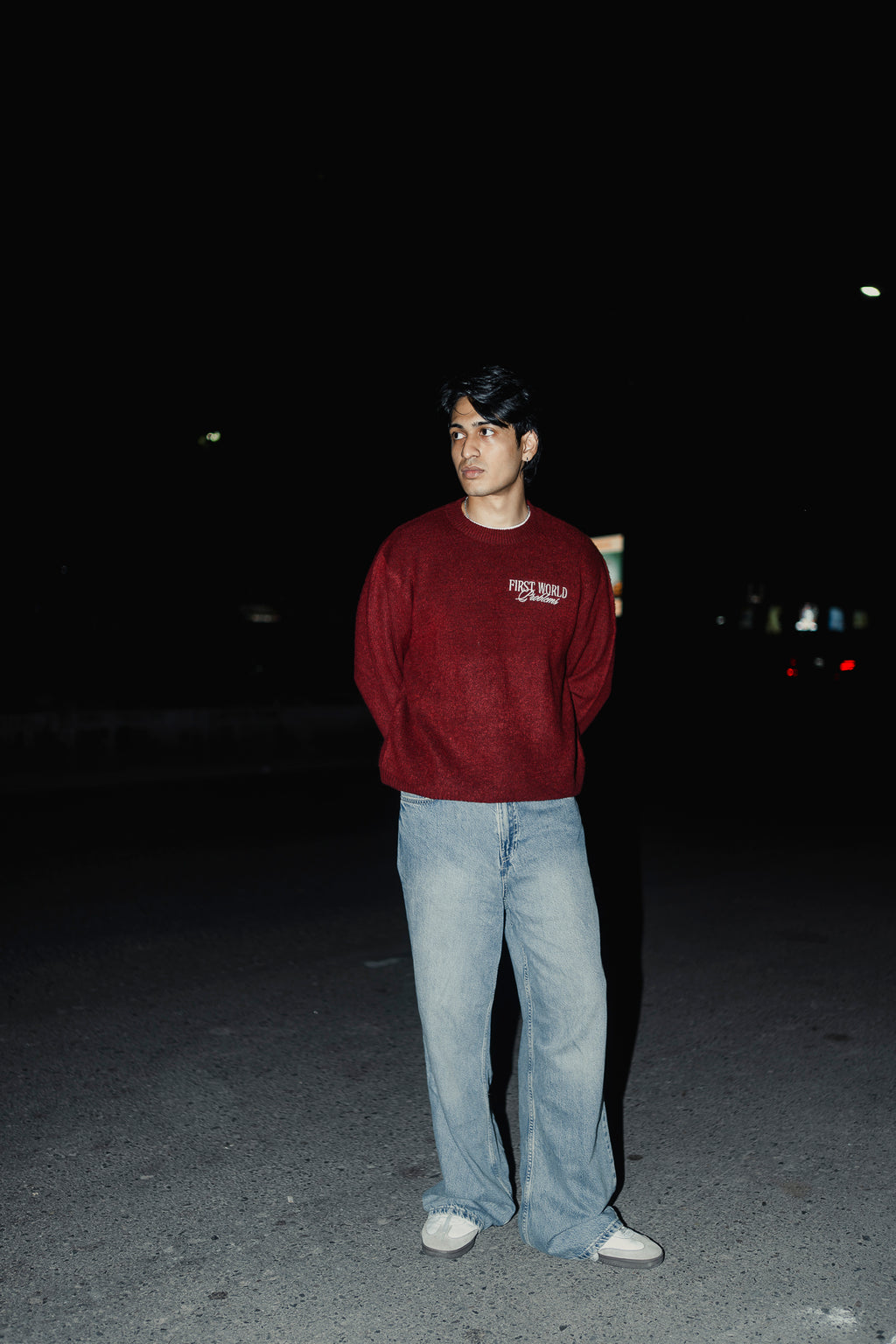 Copenhagen Crimson - FWP Scandi Academy Crew Knit Sweater - Unisex