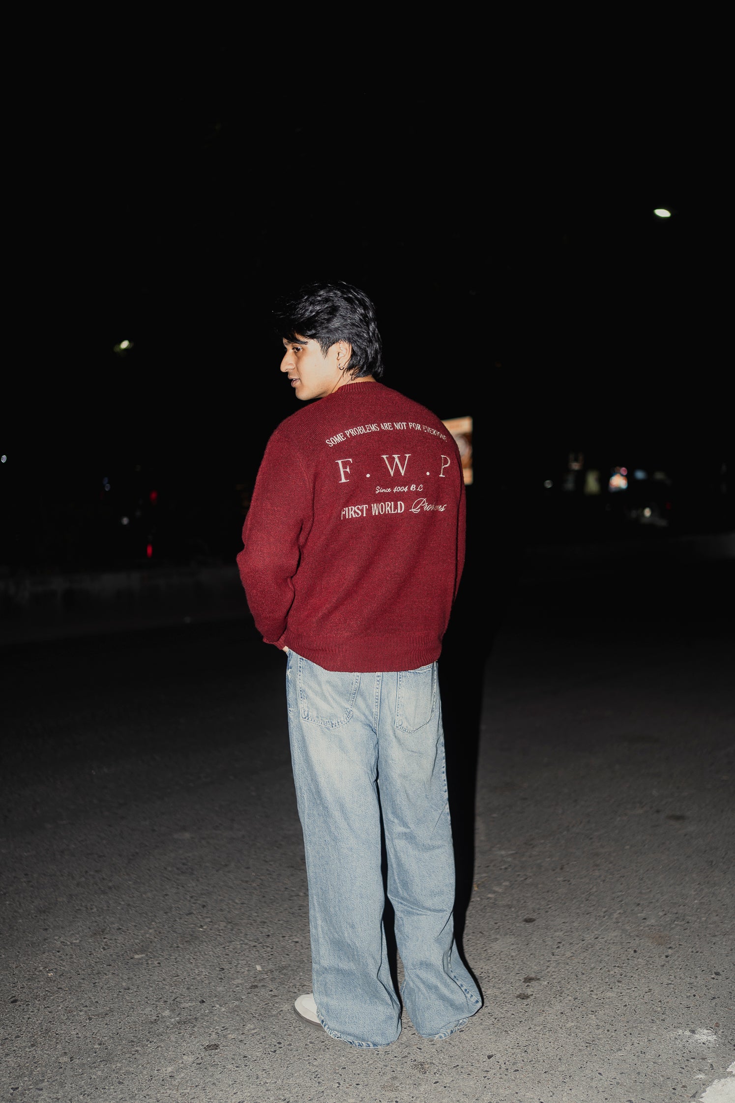 Copenhagen Crimson - FWP Scandi Academy Crew Knit Sweater - Unisex