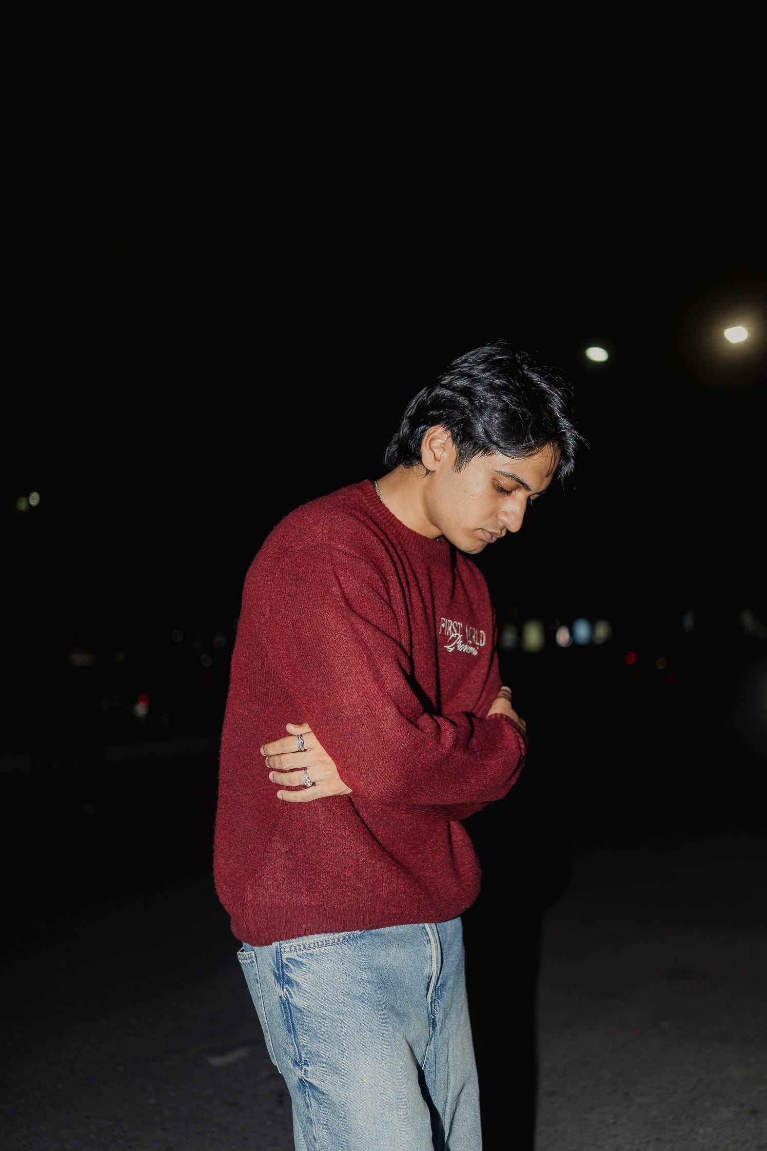 Copenhagen Crimson - FWP Scandi Academy Crew Knit Sweater - Unisex