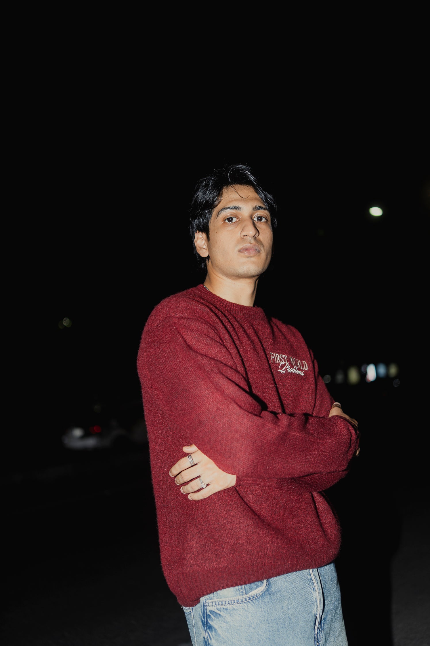 Copenhagen Crimson - FWP Scandi Academy Crew Knit Sweater - Unisex