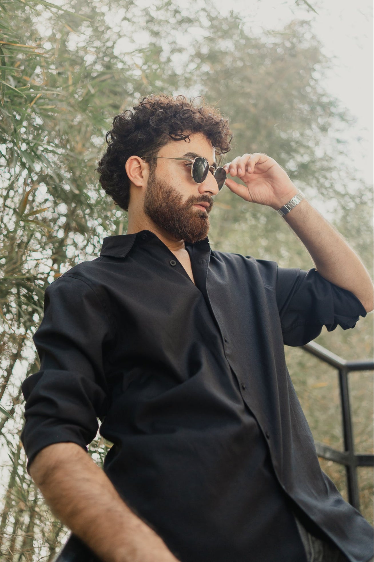 Oxford Shirt for Men - Black