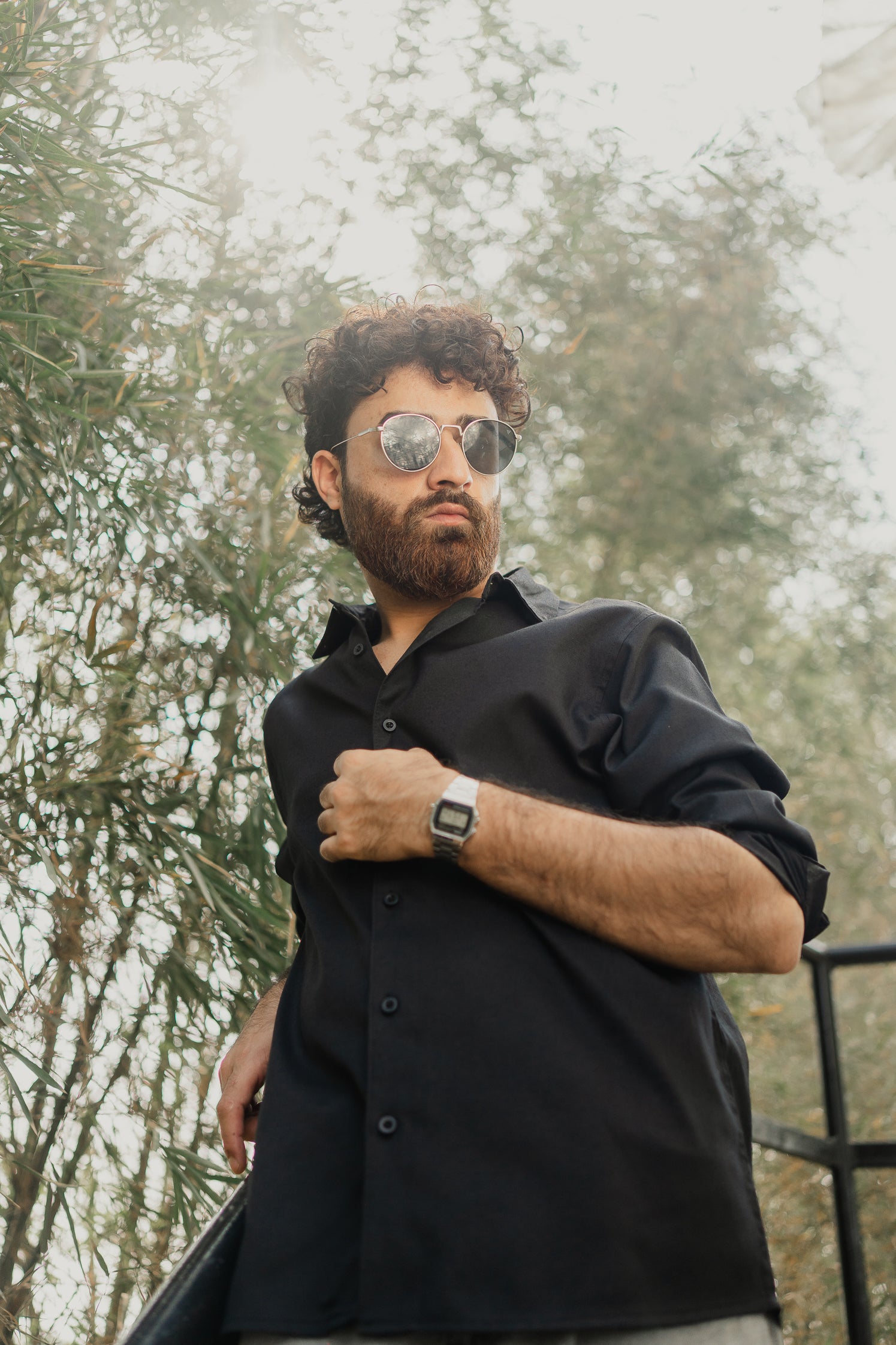 Oxford Shirt for Men - Black