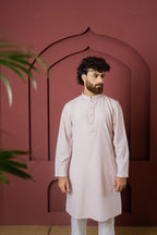 ILHAAN - Linen Panjabi | Kurta - Pink